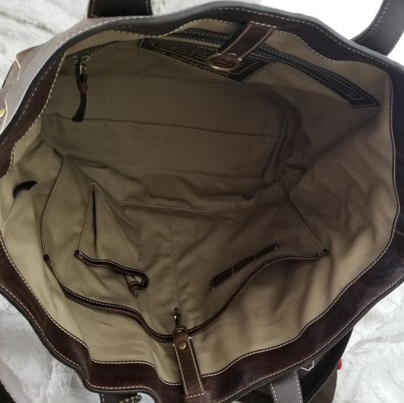 Coach Dark Brown Lg Messenger Bag - Picture 3 of 4